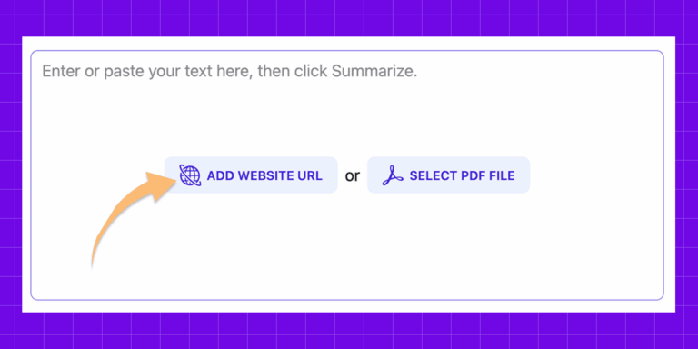 How to use AI Summarizer step 1